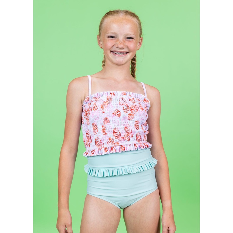 Spearmint | Youth Mid-Ruffle Bottoms