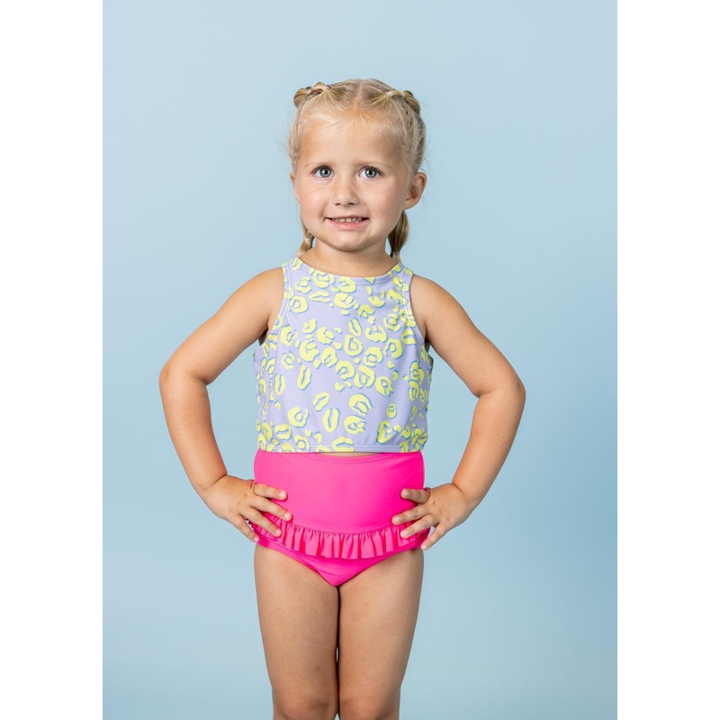 Vivid Cheetah | Mini Racer Back Top