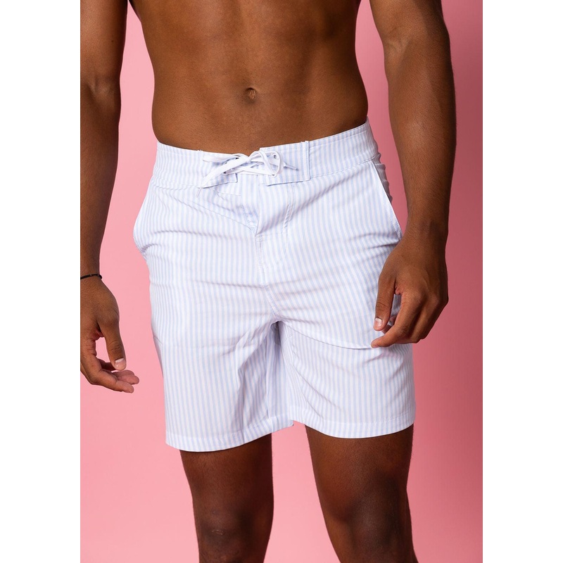 Light Blue Stripe | Men's Swim Trunks