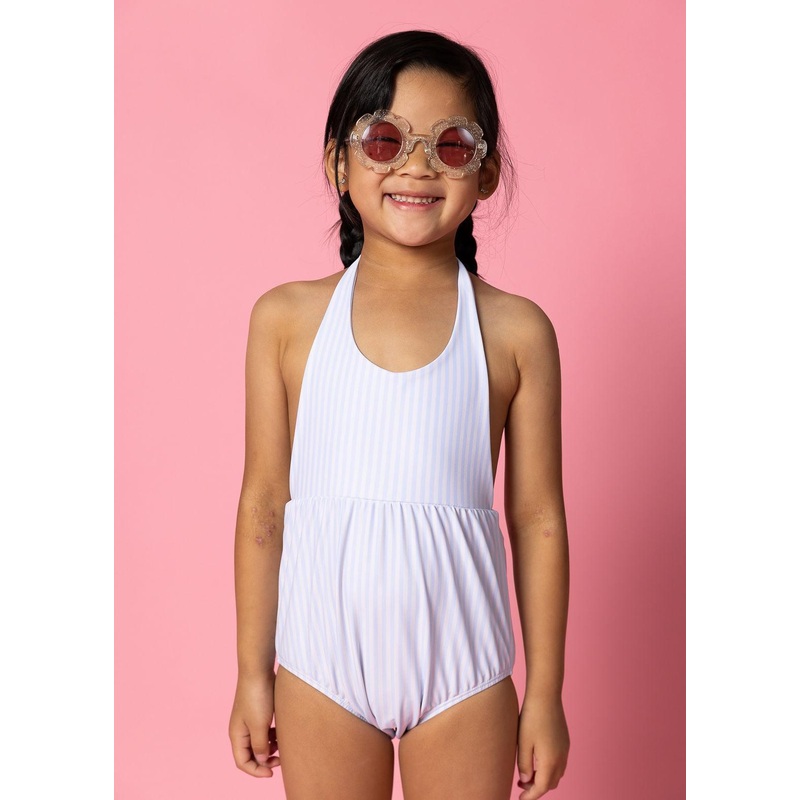 Light Blue Stripe | Mini Romper One-Piece