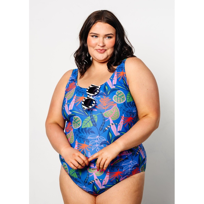 Midnight Jungle | Skirted One-Piece