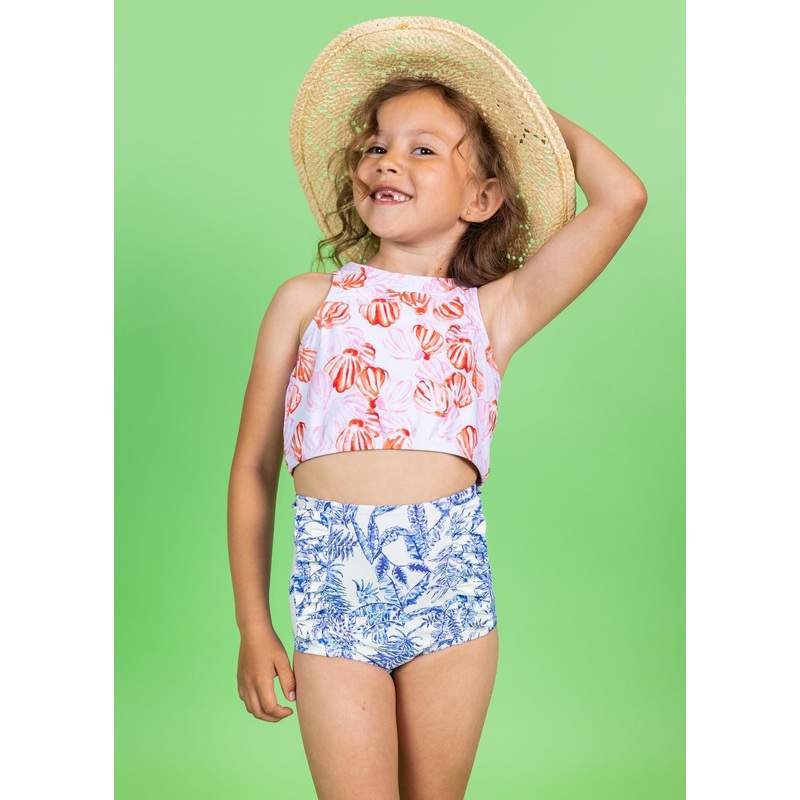 Painted Clams | Mini Racer Back Top