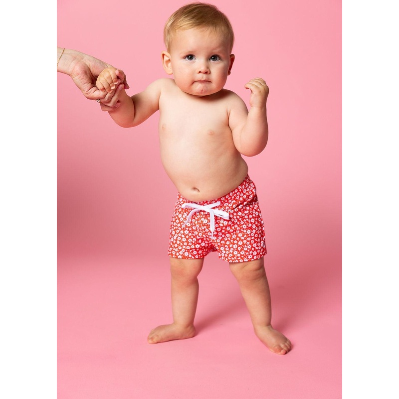 Red Ditsy Floral | Baby Euro Shorts