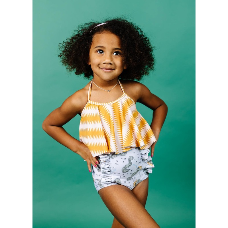 Sea-Haw | Mini Down in Front Ruffle Bottoms