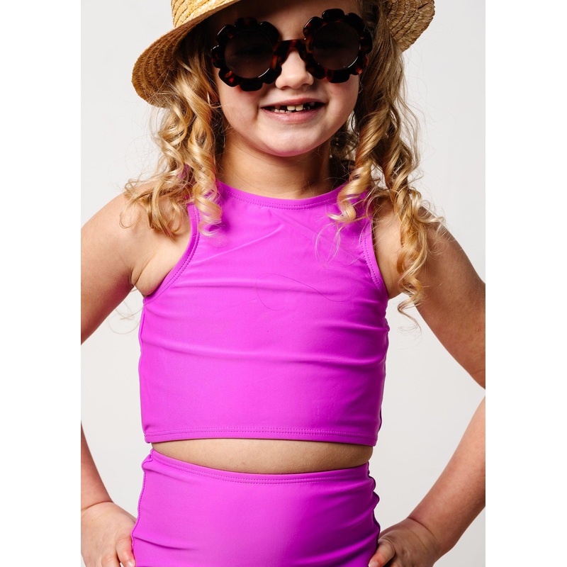 Brilliant Violet | Mini Racer Back Top