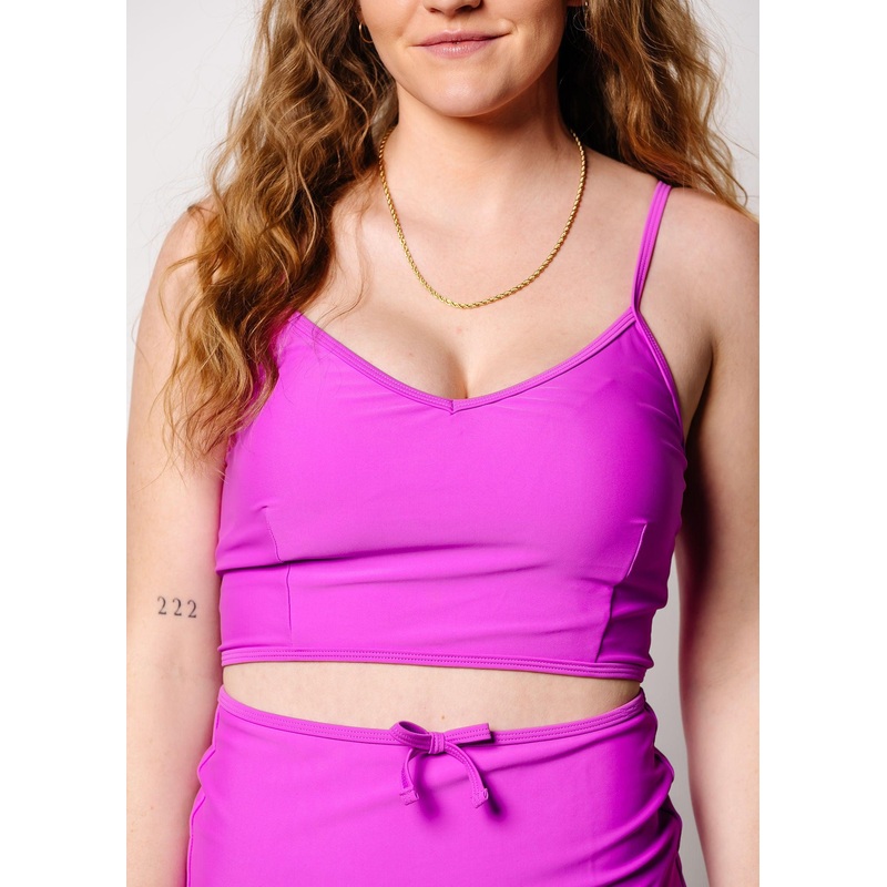 Brilliant Violet | V'D Crop Top