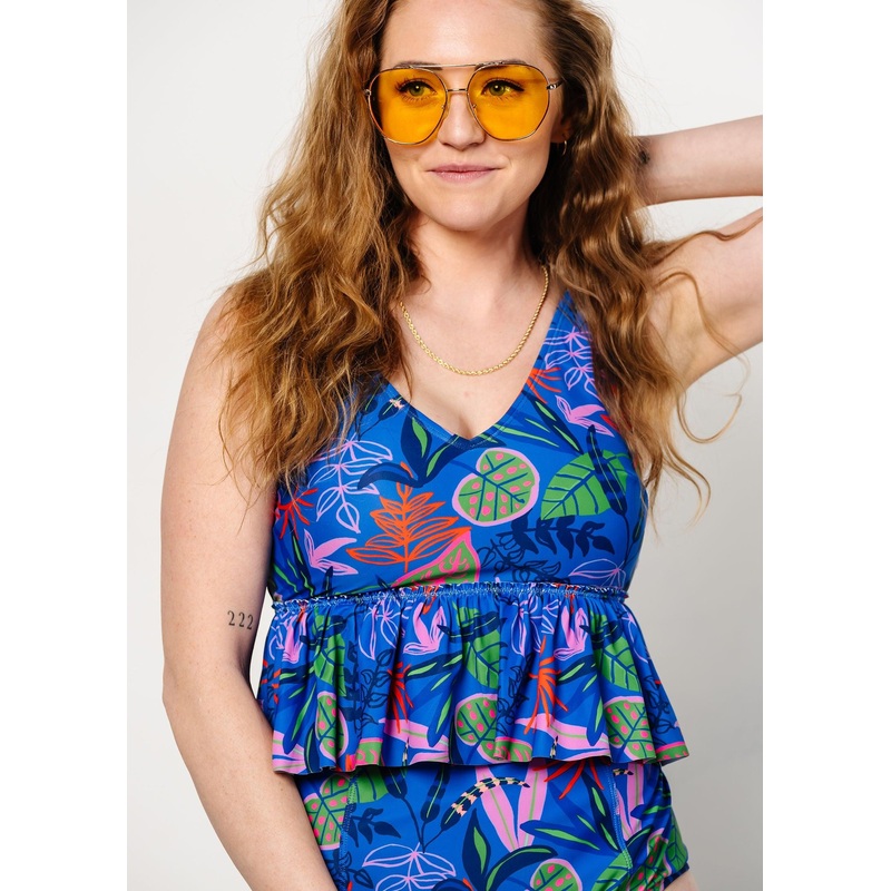 Midnight Jungle | V-Neck Top