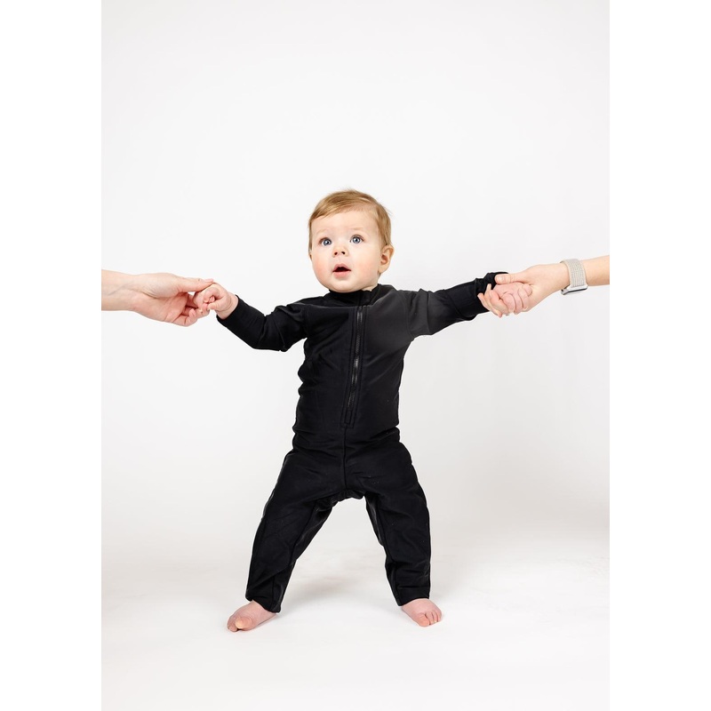 Black | Baby Rashguard One-Piece (Unisex)