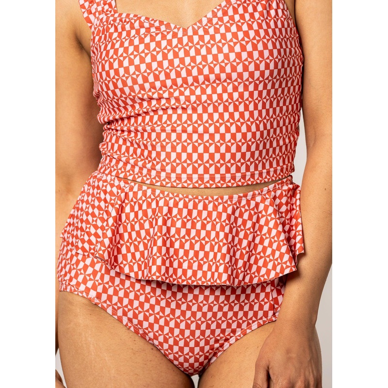 Geometric | Peplum Bottoms