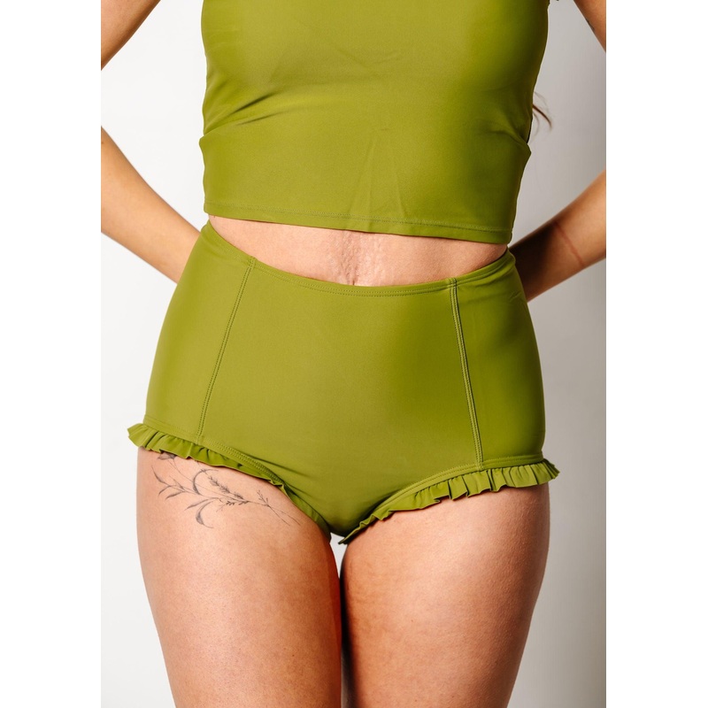 Olive Green | All Ruffled Up Bottoms