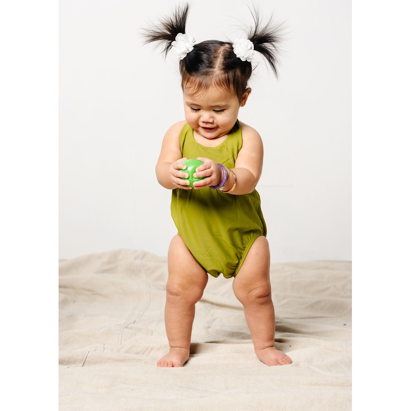 Olive Green | Baby Romper One-Piece