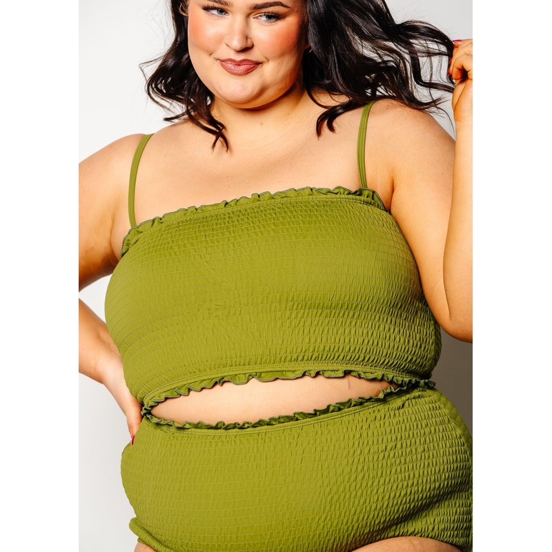 Olive Green | Bandeau Top