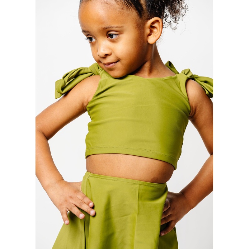 Olive Green | Mini Knot Top