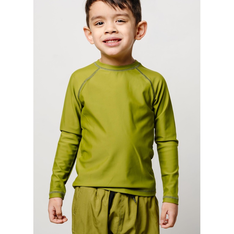 Olive Green | Mini Rashguard Top (Unisex)