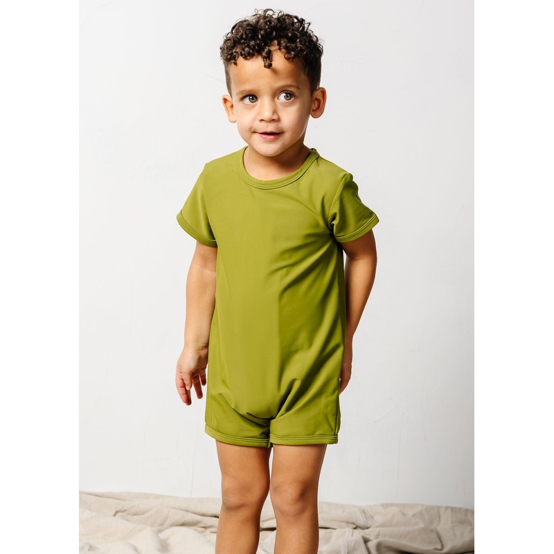 Olive Green | Mini Shorties Rashguard (Unisex)