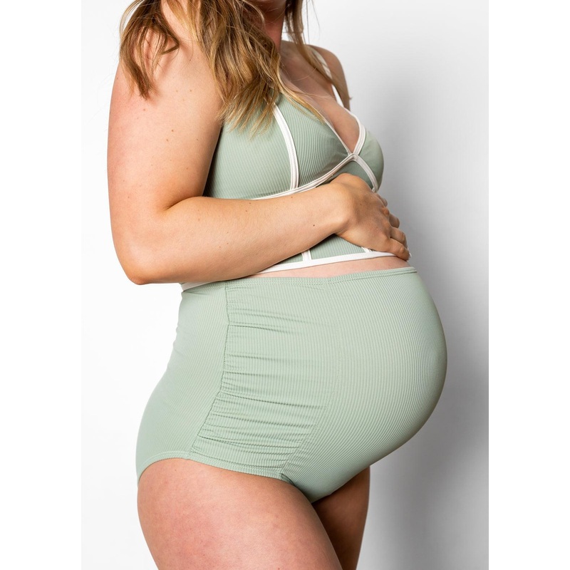 Ribbed Sage | Maternity Bottoms