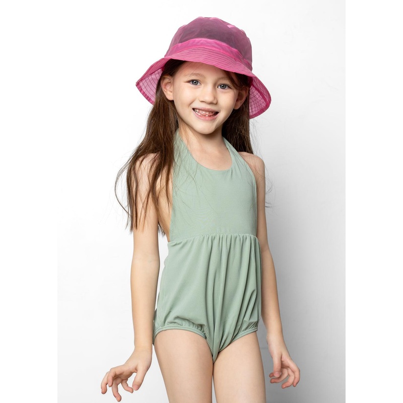 Ribbed Sage | Mini Romper One-Piece