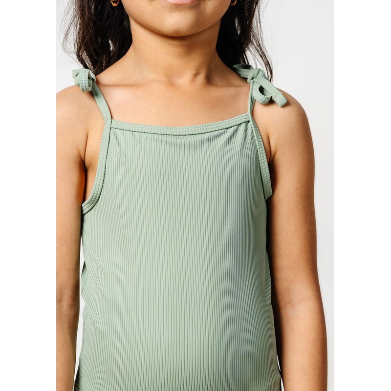 Ribbed Sage | Mini Simply One-Piece