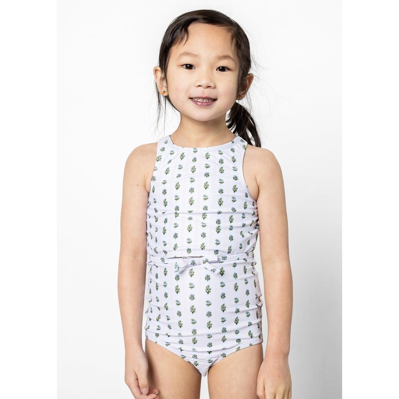 Vintage Blooms | Mini Racer Back Top