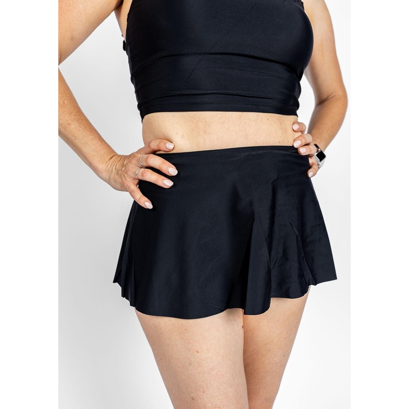 Black | Detached Short Skirt