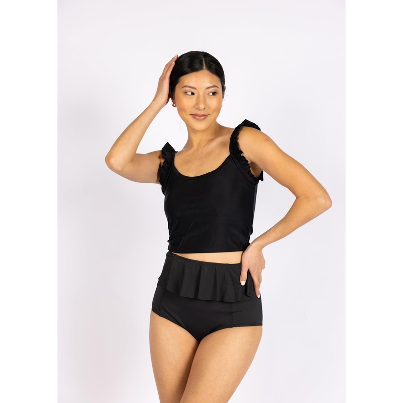 Black | Flutter Top