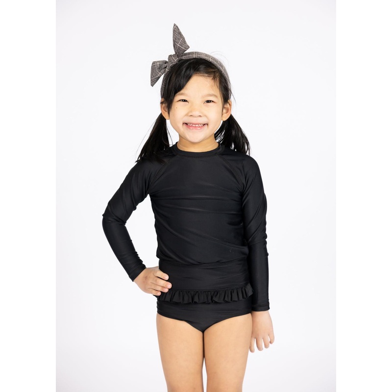 Black| Mini Rashguard Top (Unisex)