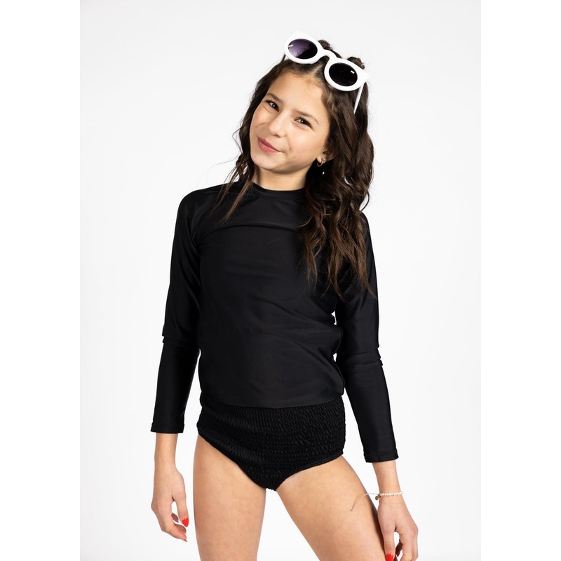 Black | Youth Rashguard Top (Unisex)
