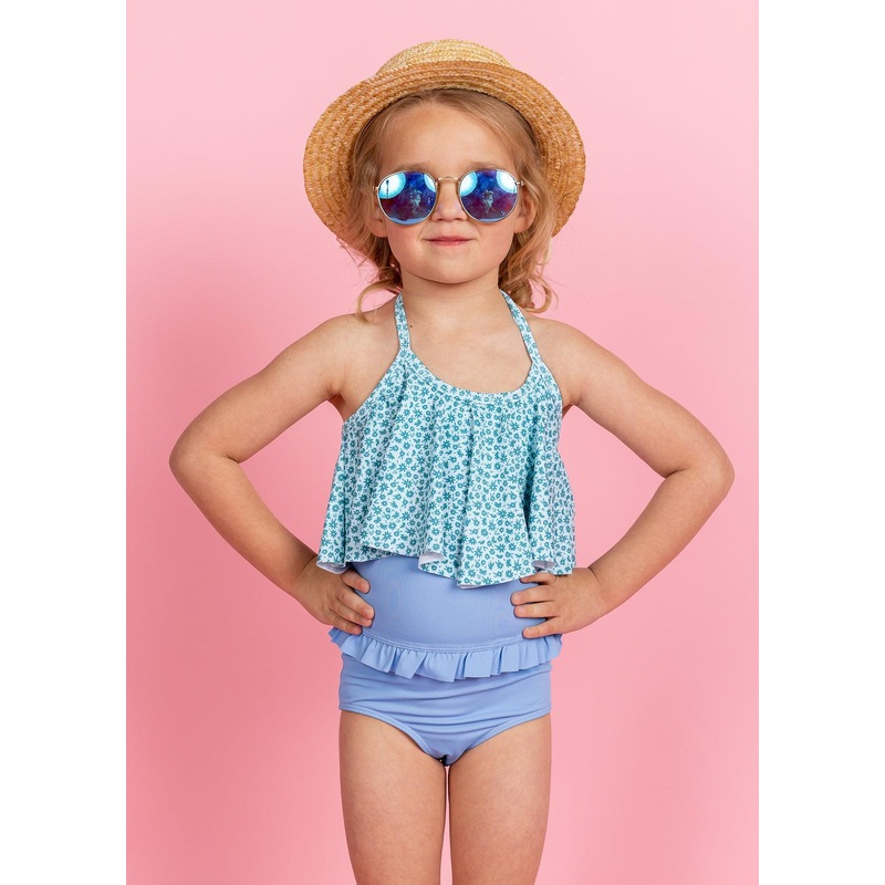 Blue Ditsy Floral | Mini Swing Top