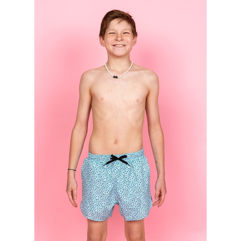 Blue Ditsy Floral | Youth Retro Shorties
