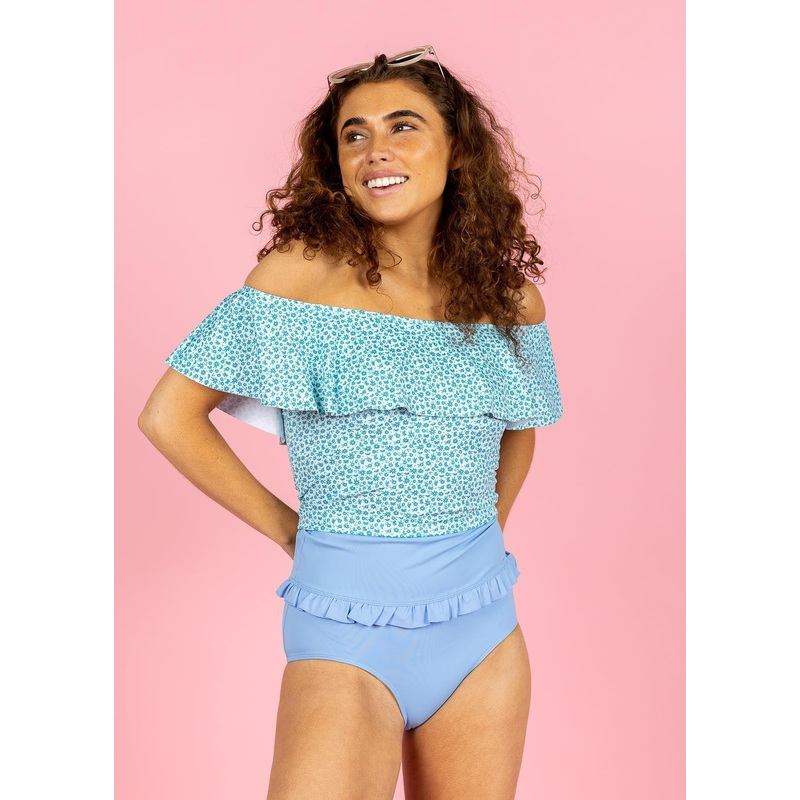 Blue Skies | Mid-Ruffle Bottoms