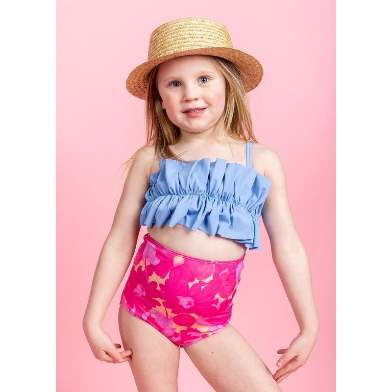 Blue Skies | Mini Oversized Ruffle Top