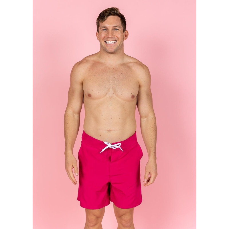 Bold Fuchsia | Men's Swim Trunks