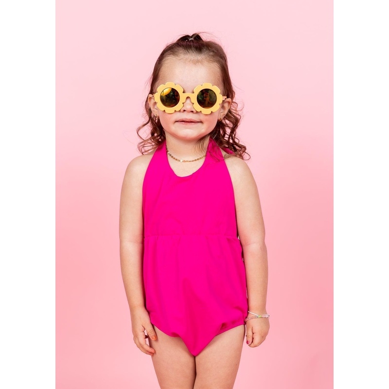 Bold Fuchsia | Mini Romper One-Piece
