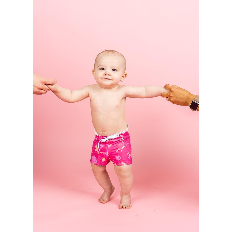 Pink Blooms | Baby Euro Shorts