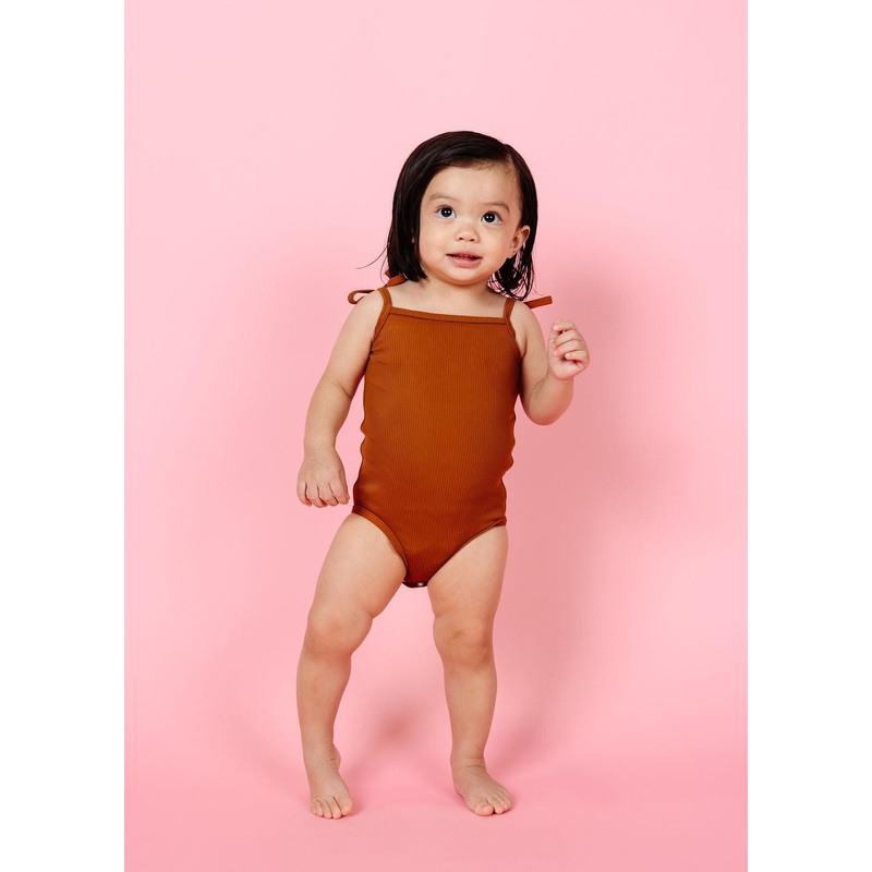 Ribbed Caramel | Baby Simply One-Piece