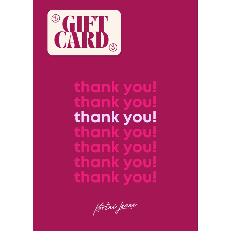 Thank You Gift Card