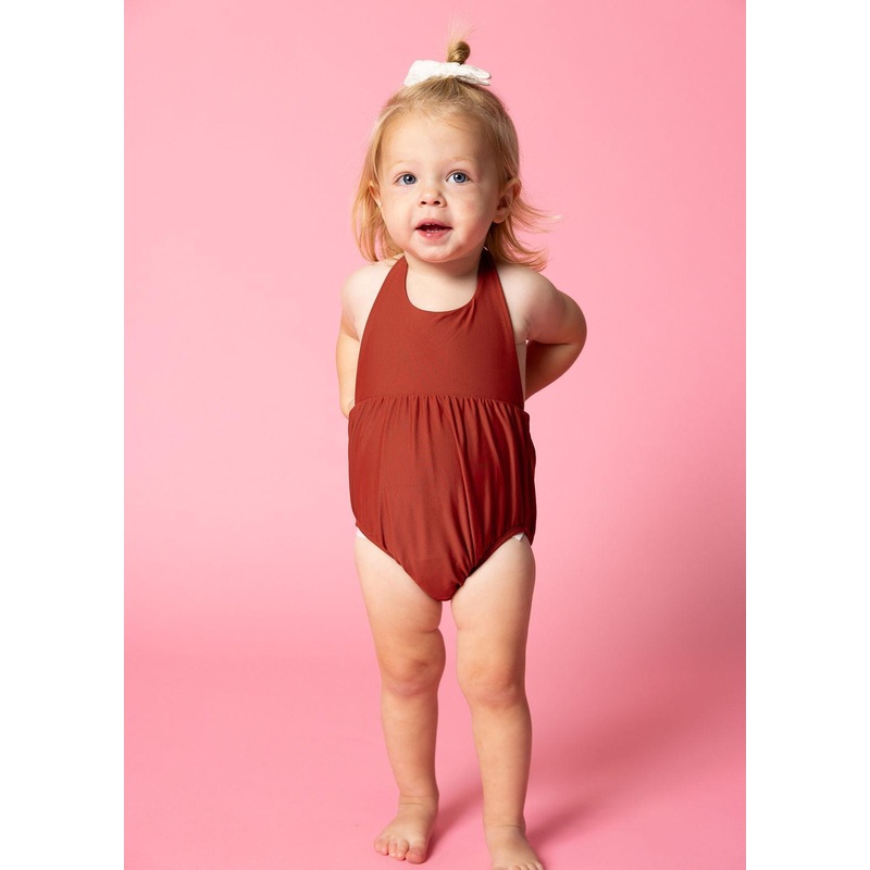 Amber Brown | Baby Romper One-Piece