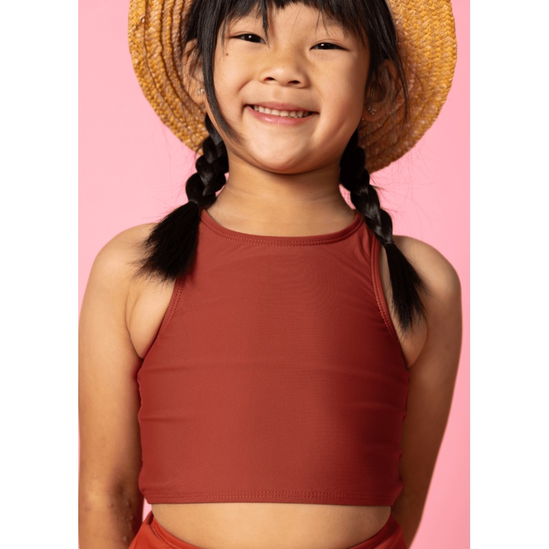 Amber Brown | Mini Racer Back Top