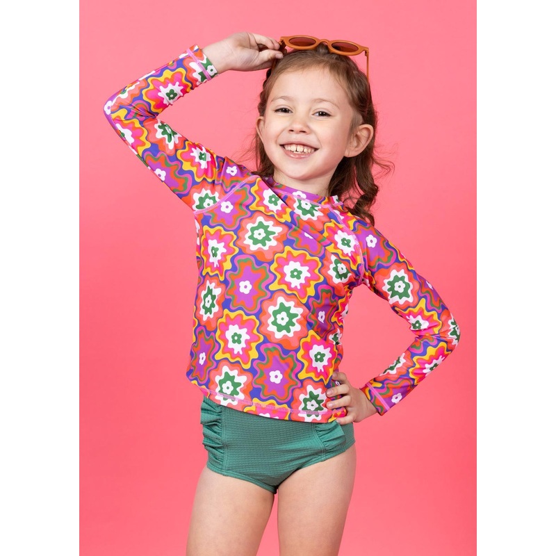 Psychedelic Flower | Mini Rashguard Top (Unisex)
