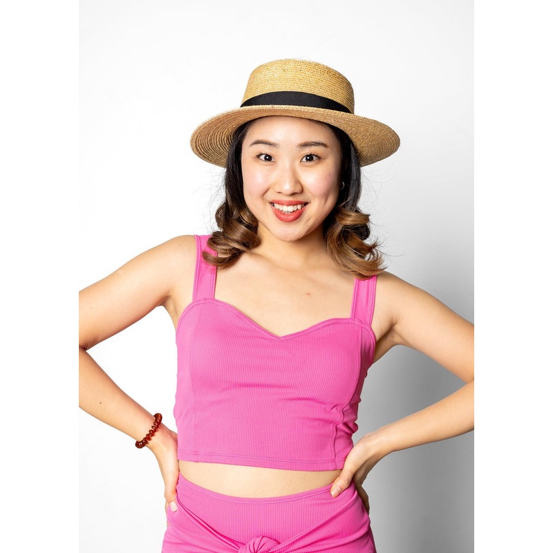 Ribbed Azalea Pink | Original Latter-Back Top