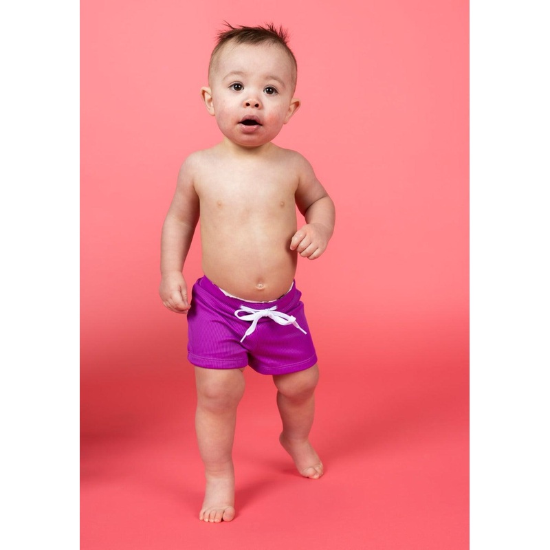 Ribbed Purple | Baby Euro Shorts