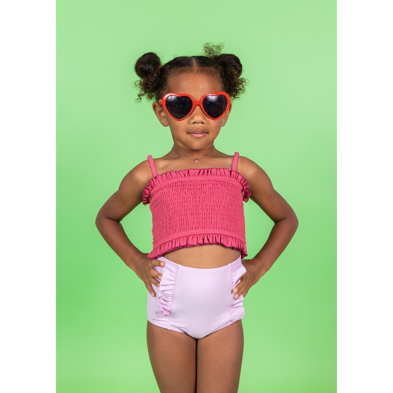 Ribbed Roseate | Mini Bandeau Top