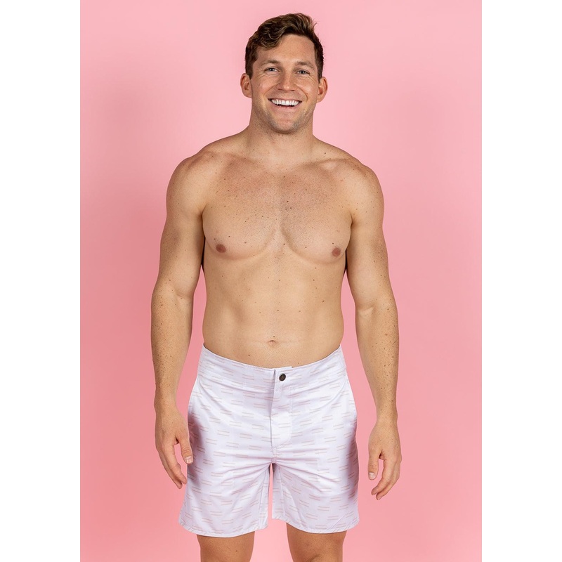 Taupe Dashes | Men's Boardies