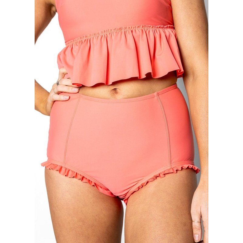 Deep Coral | All Ruffled Up Bottoms