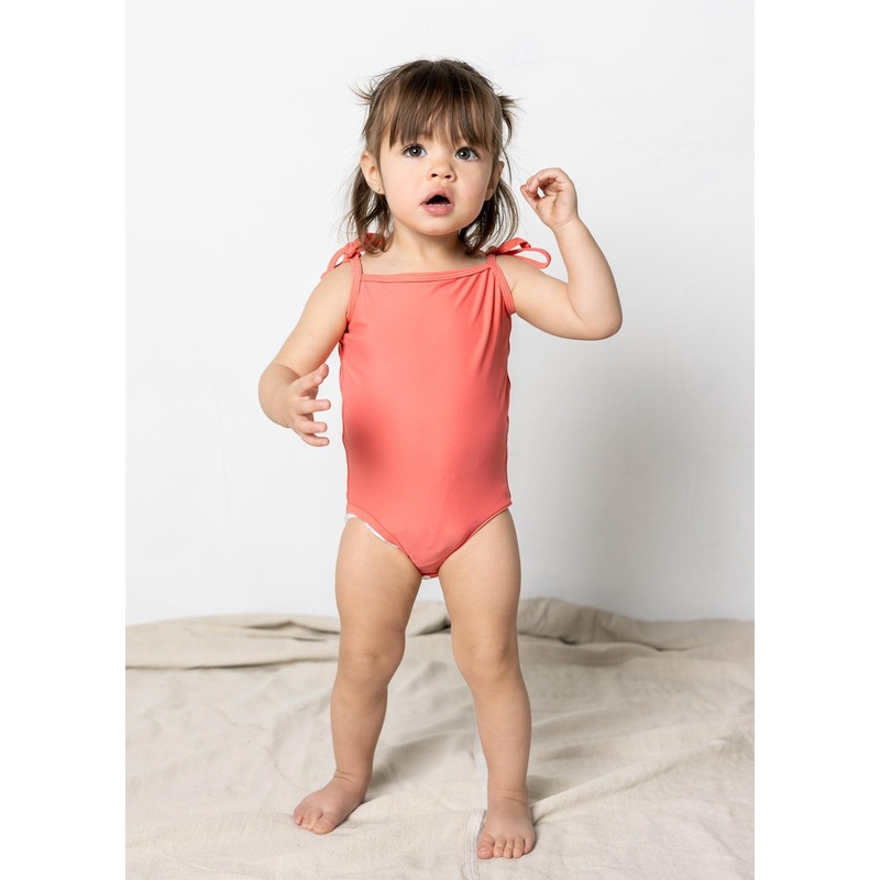 Deep Coral | Baby Simply One-Piece