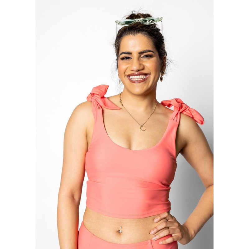 Deep Coral | Knot Top