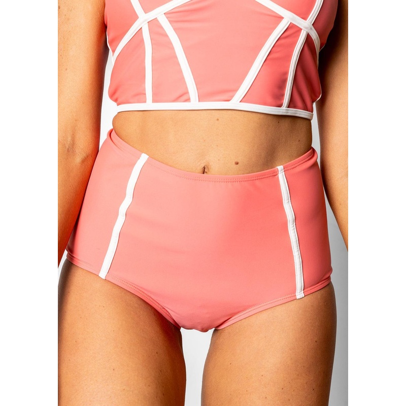 Deep Coral | Lined Up Bottoms
