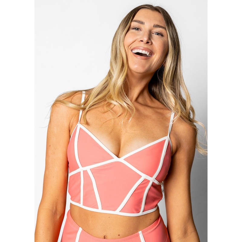 Deep Coral | Lined Up Top