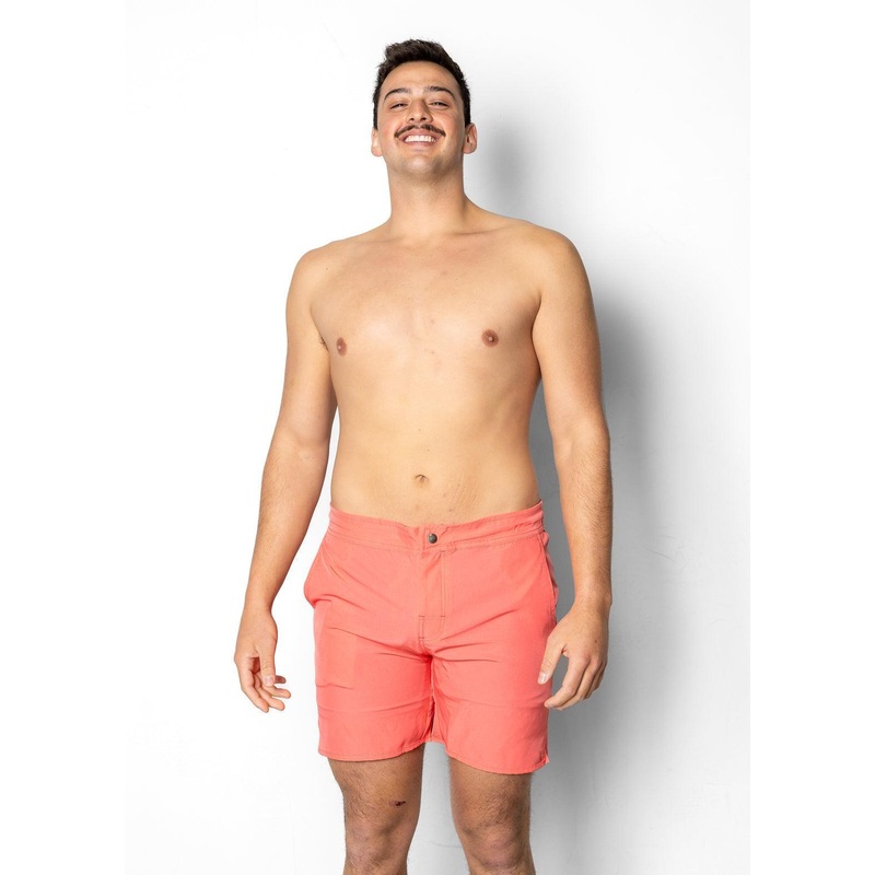 Deep Coral | Men's Boardies