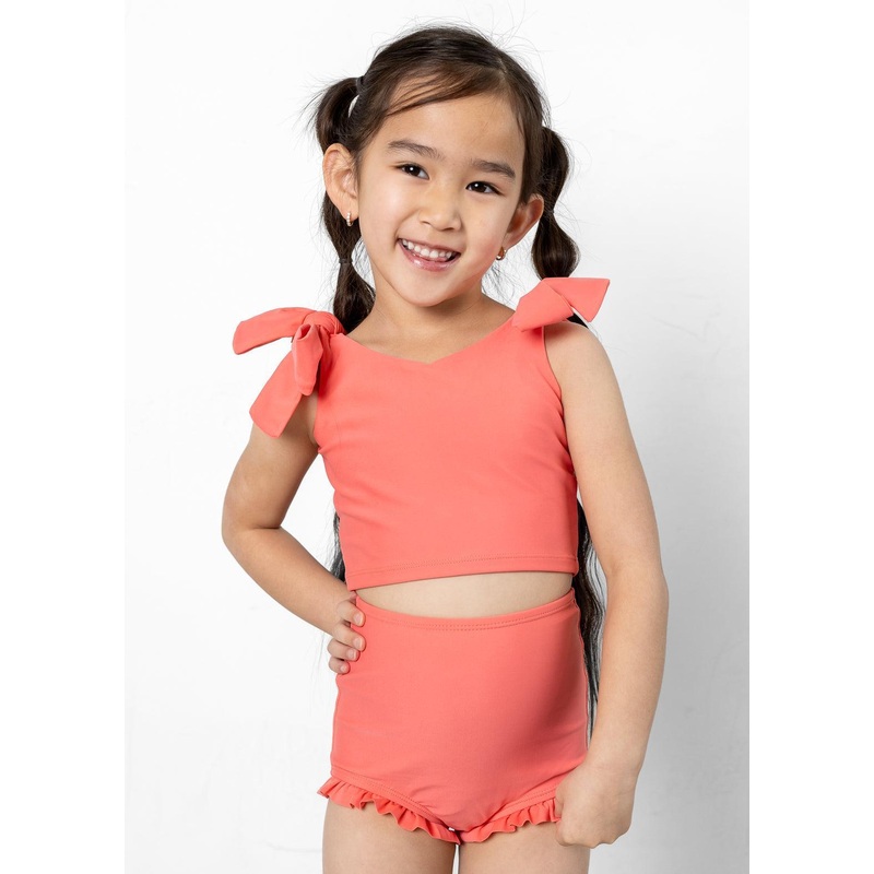 Deep Coral | Mini All Ruffled Up Bottoms